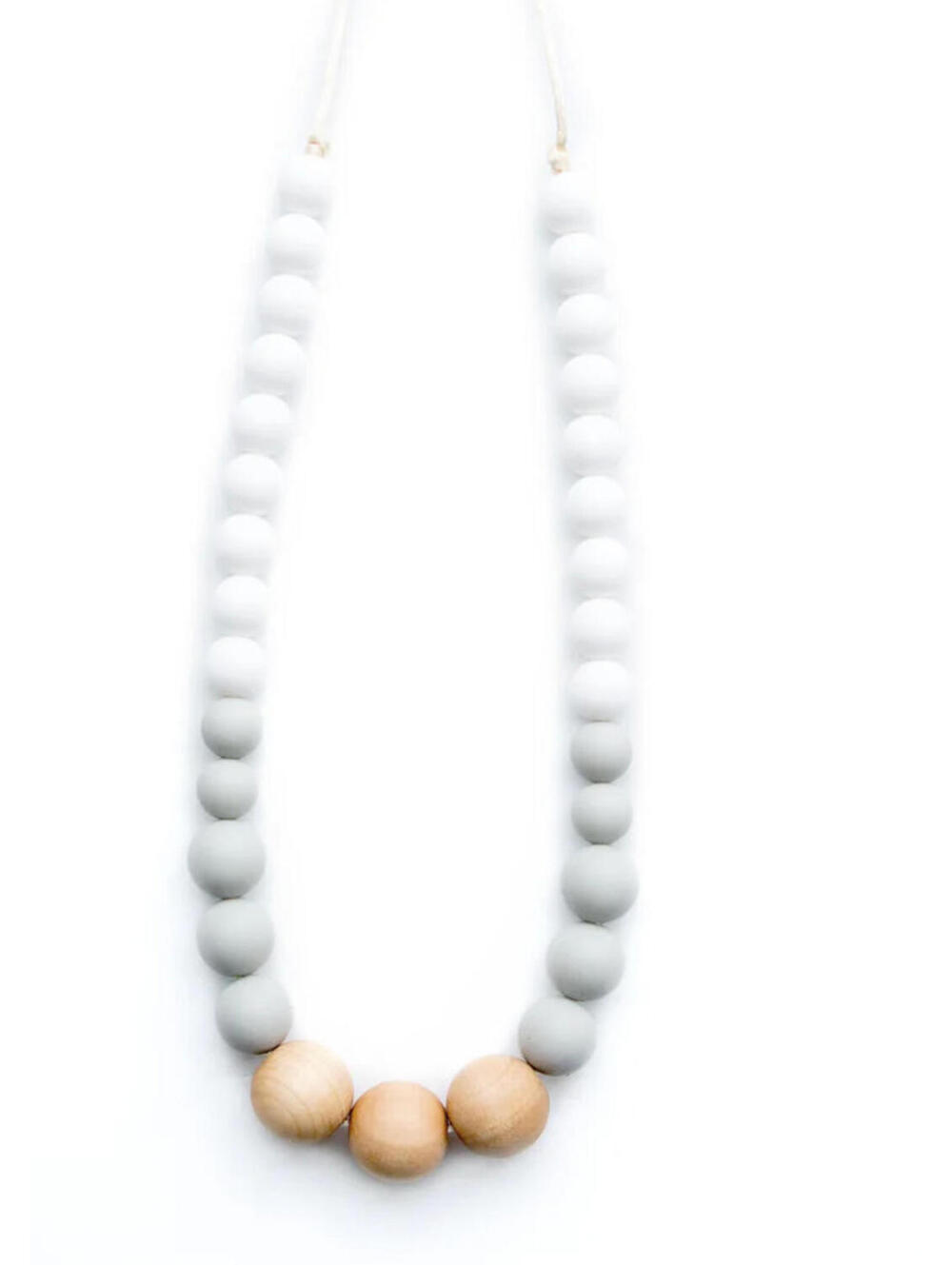Loulou Lollipop x Anthropologie Naturalist Wood + Silicone Teething Necklace